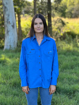 The Arena Full Button Work Shirt - Royal Blue