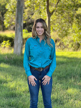 The Arena Full Button Work Shirt - Teal