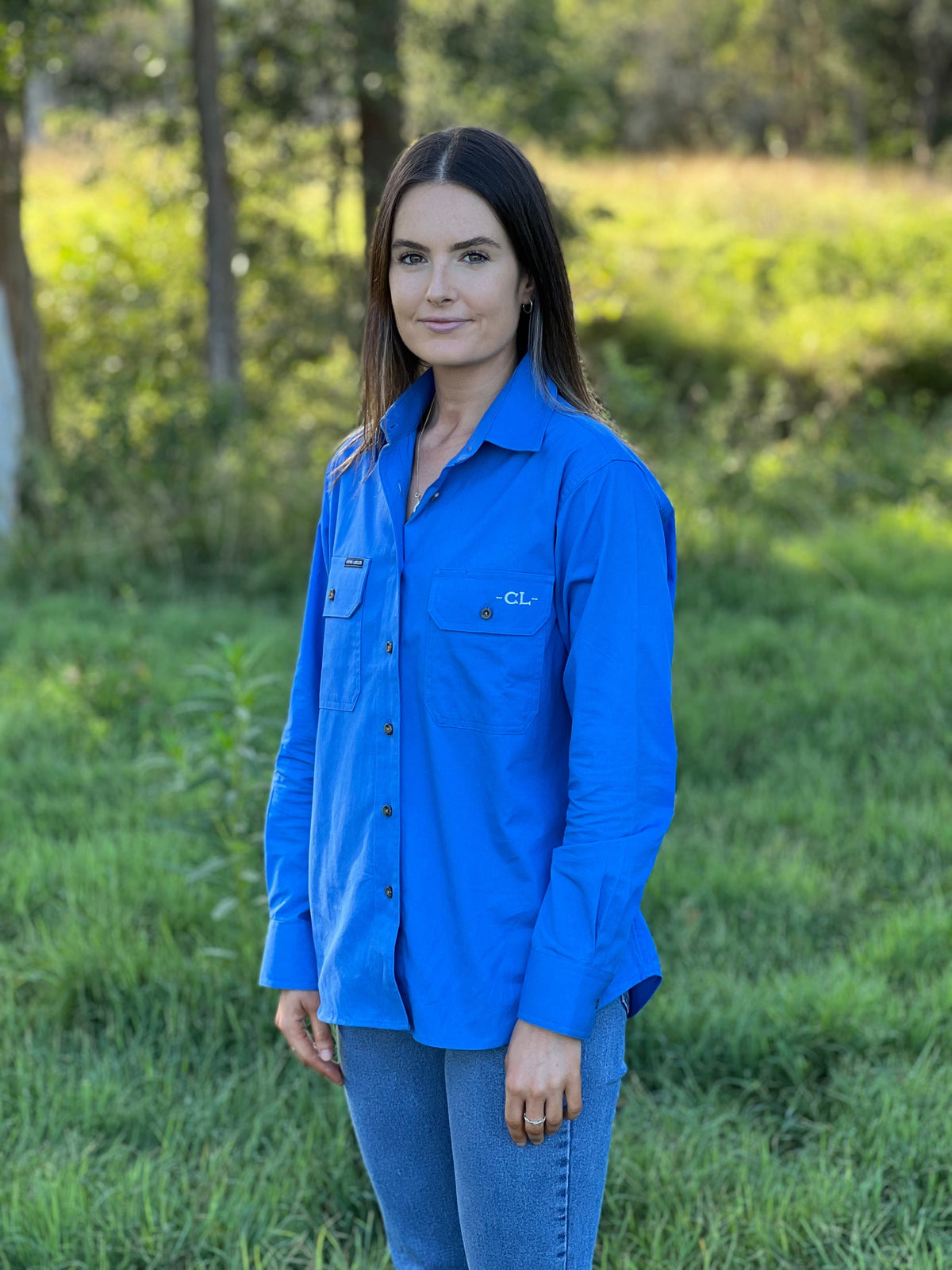 The Arena Full Button Work Shirt - Royal Blue