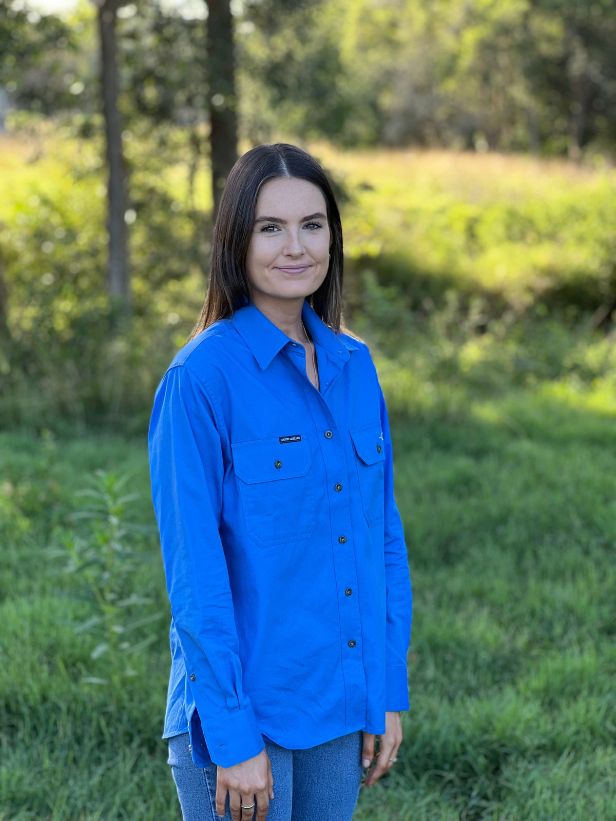 The Arena Full Button Work Shirt - Royal Blue