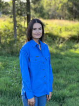 The Arena Full Button Work Shirt - Royal Blue