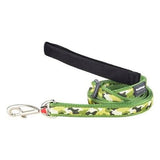 Red Dingo Dog Lead Camouflage Green