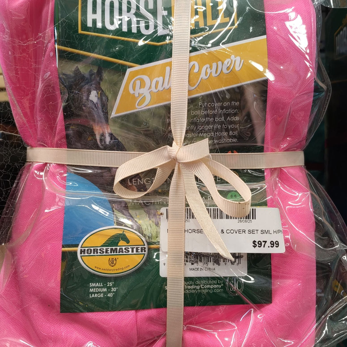 Mega Horse Ball & Cover Set Small Hot Pink