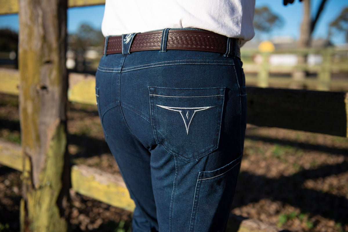 Peter Williams Riding Apparel Breeches Ashford Men's Denim Riding Breeches