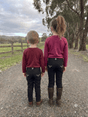 Peter Williams Riding Apparel Horse Riding Jodhpurs Jett - Kids Black Denim Riding Jeans with Suede Knee