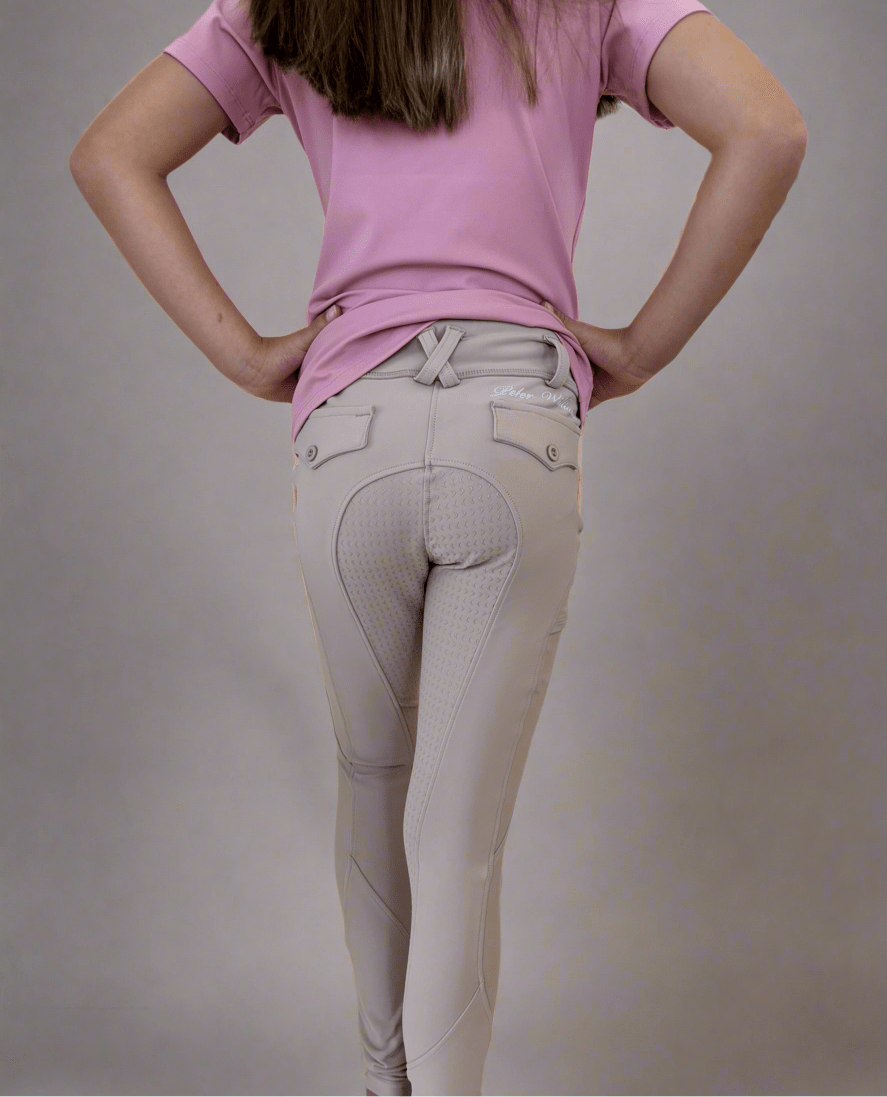 Peter Williams Riding Apparel Riding Pants Luxe Performance Riding Breeches Youth - Beige