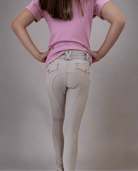 Peter Williams Riding Apparel Riding Pants Luxe Performance Riding Breeches Youth - Beige