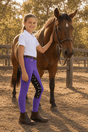 Peter Williams Riding Apparel Riding Pants Pull On Jodhpurs - Storm Rider - Purple