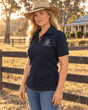 Peter Williams Riding Apparel Riding Shirts Ladies Polo Shirt - Navy Blue