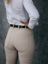 Clermont wheat denim stock horse competition pants for ladies