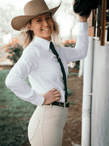 Clermont denim riding pants by Peter Williams, designed for stock horse competition