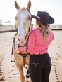Roxby black and silver horse riding jeans with a western stock horse fit