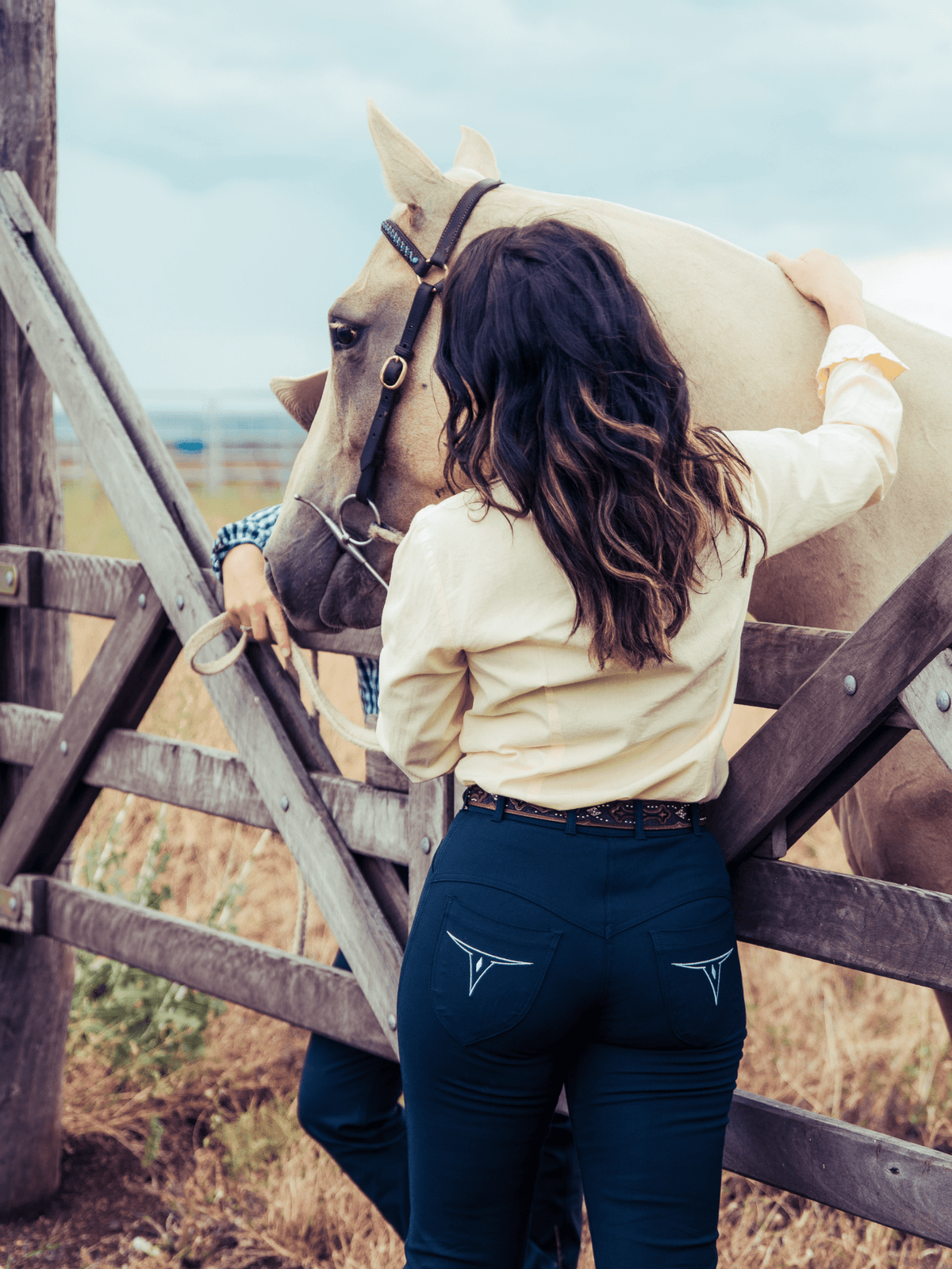 Ladies Roxby riding jeans, navy colourway, by Peter Williams Riding Apparel