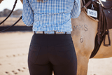 Peter Williams Sophia jeans in black, designed for stock horse and western riding