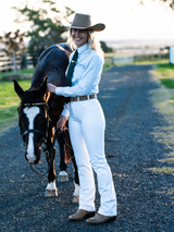 Peter Williams Riding Apparel Western Riding Pants Tamworth White Horse Riding Jeans