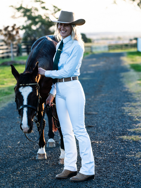 Peter Williams Riding Apparel Western Riding Pants Tamworth White Horse Riding Jeans