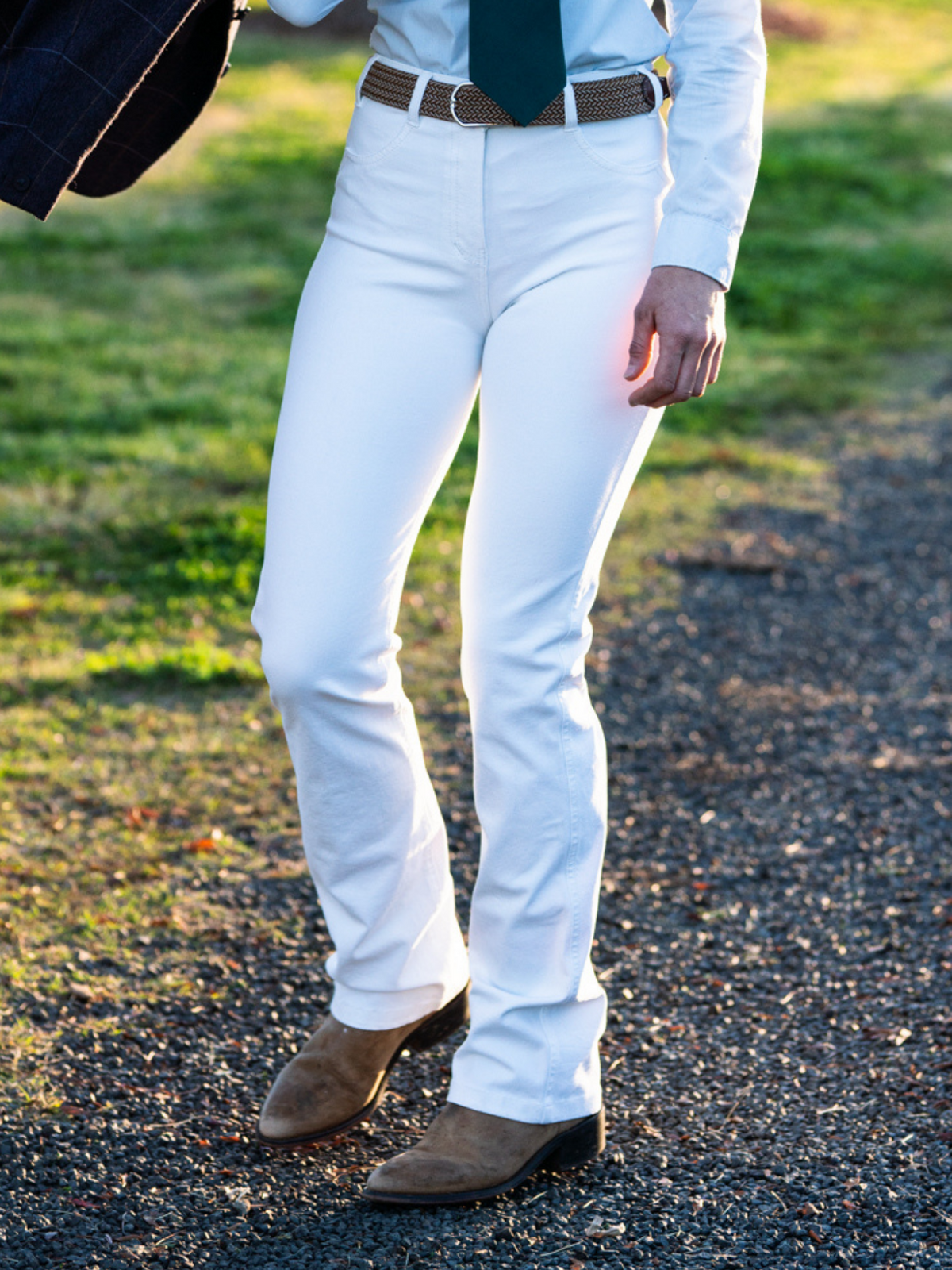 Peter Williams Riding Apparel Western Riding Pants Tamworth White Horse Riding Jeans