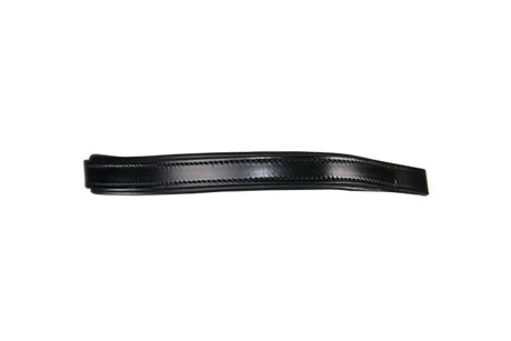 PLAIN FLAT PADDED - BLACK BROWBAND - Flexible Fit Equestrian Australia