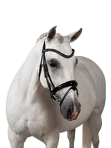 Premium Black Snaffle Bridle 'Shine' - Flexible Fit Equestrian Australia