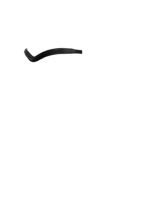 THIN RAISED V - BLACK BROWBAND