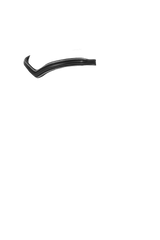 Raised V with Silver Pipe - Black Browband