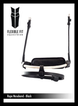 ROPE CONVERTER EVENTER - BLACK NOSEBAND - Flexible Fit Equestrian Australia