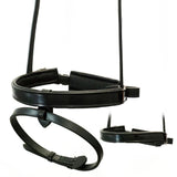 STRAIGHT FLAT PATENT CONVERTER CRANK - BLACK SNAFFLE/DOUBLE NOSEBAND - Flexible Fit Equestrian Australia