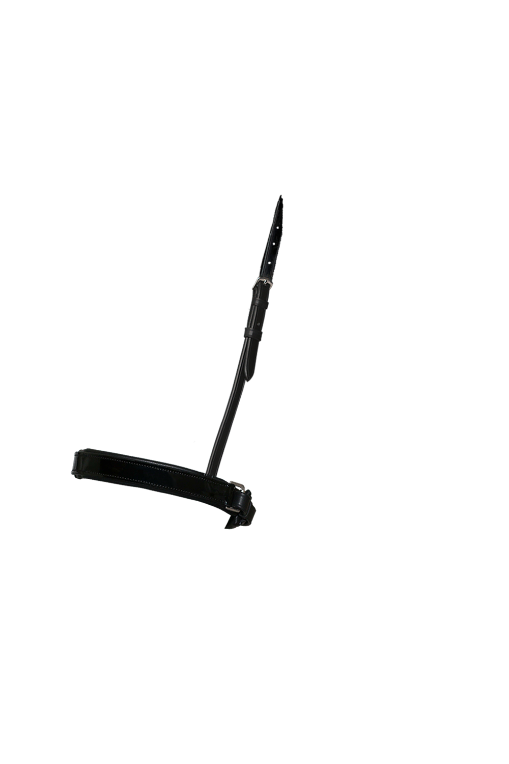 STRAIGHT FLAT PATENT CONVERTER CRANK - BLACK SNAFFLE/DOUBLE NOSEBAND - Flexible Fit Equestrian Australia