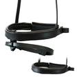 STRAIGHT FLAT PLAIN CONVERTER CRANK - BLACK SNAFFLE/DOUBLE NOSEBAND - Flexible Fit Equestrian Australia