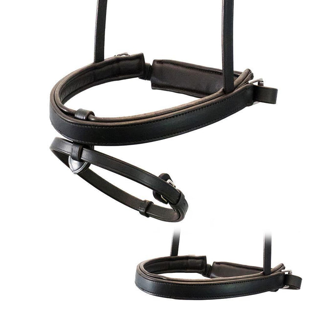 STRAIGHT FLAT PLAIN CONVERTER CRANK - HAVANA SNAFFLE/DOUBLE NOSEBAND - Flexible Fit Equestrian Australia