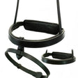 STRAIGHT FLAT PLAIN CONVERTER EVENTER - BLACK SNAFFLE/DOUBLE NOSEBAND - Flexible Fit Equestrian Australia