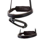 STRAIGHT FLAT PLAIN CONVERTER EVENTER - HAVANA SNAFFLE/DOUBLE NOSEBAND - Flexible Fit Equestrian Australia