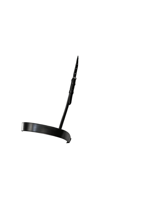 Straight Flat Plain Show Cavesson - Black Noseband - Flexible Fit Equestrian Australia