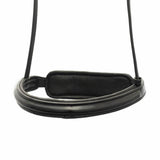STRAIGHT RAISED PATENT CONVERTER EVENTER - BLACK SNAFFLE/DOUBLE NOSEBAND - Flexible Fit Equestrian Australia