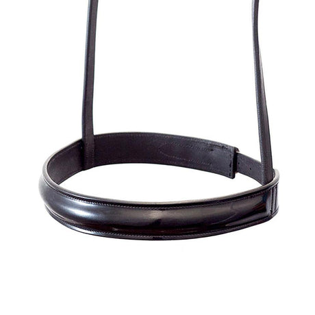 STRAIGHT RAISED PATENT SHOW CAVESSON - BLACK NOSEBAND - Flexible Fit Equestrian Australia