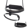 STRAIGHT RAISED PLAIN CONVERTER EVENTER - BLACK SNAFFLE/DOUBLE NOSEBAND - Flexible Fit Equestrian Australia