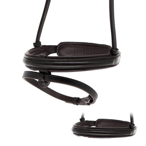 STRAIGHT RAISED PLAIN CONVERTER EVENTER - HAVANA SNAFFLE/DOUBLE NOSEBAND - Flexible Fit Equestrian Australia