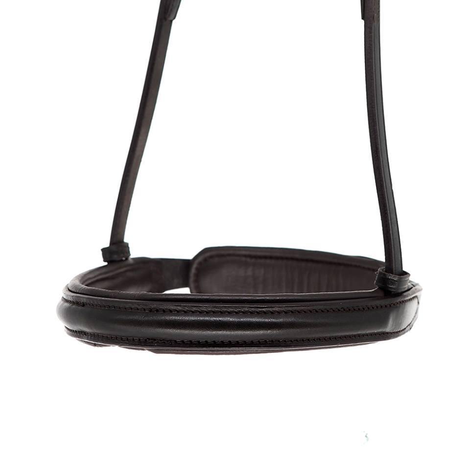 STRAIGHT RAISED PLAIN CONVERTER EVENTER - HAVANA SNAFFLE/DOUBLE NOSEBAND - Flexible Fit Equestrian Australia