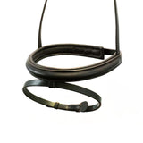 STRAIGHT RAISED PLAIN HANOVERIAN EVENTER - HAVANA NOSEBAND - Flexible Fit Equestrian Australia