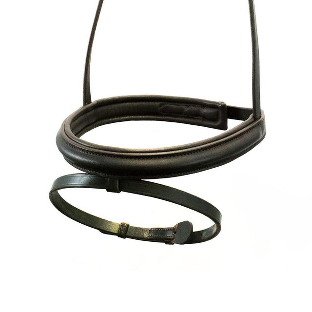 STRAIGHT RAISED PLAIN HANOVERIAN EVENTER - HAVANA NOSEBAND - Flexible Fit Equestrian Australia