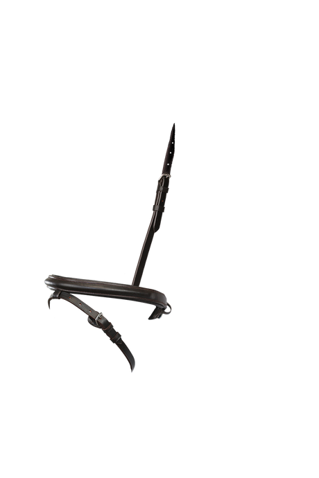 STRAIGHT RAISED PLAIN HANOVERIAN EVENTER - HAVANA NOSEBAND - Flexible Fit Equestrian Australia