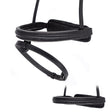 STRAIGHT RAISED SILVER PIPE CONVERTER EVENTER - BLACK SNAFFLE/DOUBLE NOSEBAND - Flexible Fit Equestrian Australia