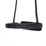 STRAIGHT RAISED SILVER PIPE CONVERTER EVENTER - BLACK SNAFFLE/DOUBLE NOSEBAND - Flexible Fit Equestrian Australia