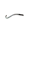 TURQUOISE AND CLEAR THIN CRYSTAL WAVE - HAVANA BROWBAND - Flexible Fit Equestrian Australia